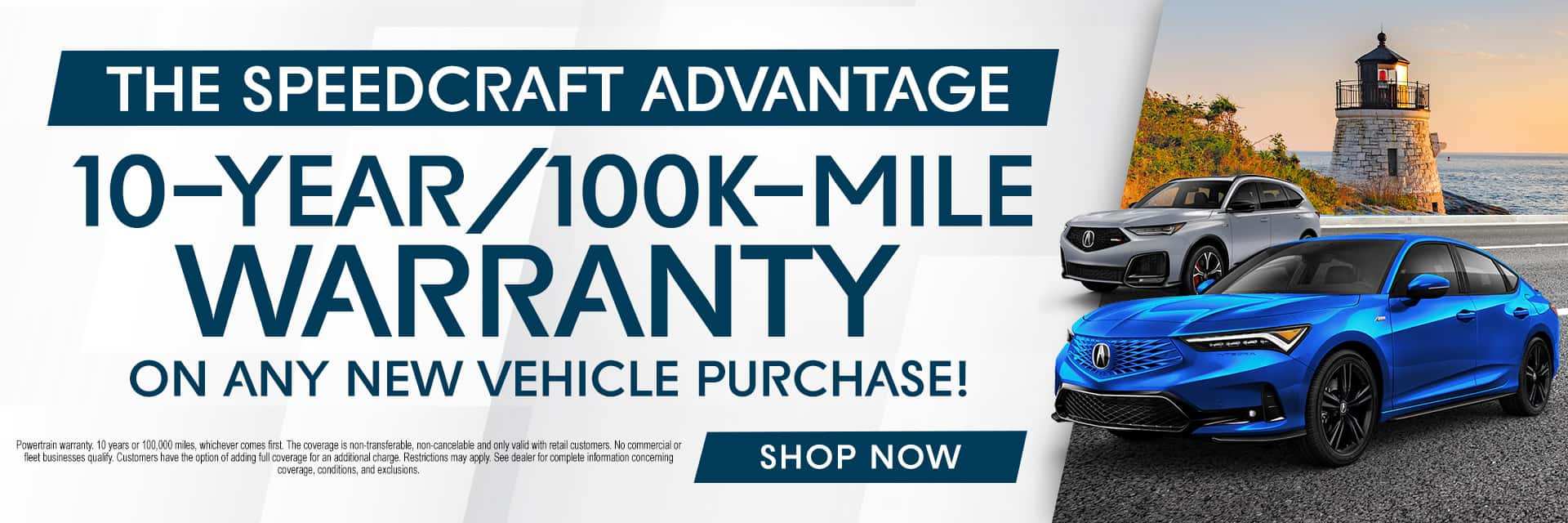 10-year/100k-Mile warranty on any new vehcile purchase